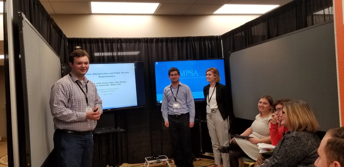 Election Science Students Presenting Research at the 2019 MPSA in Chicago
